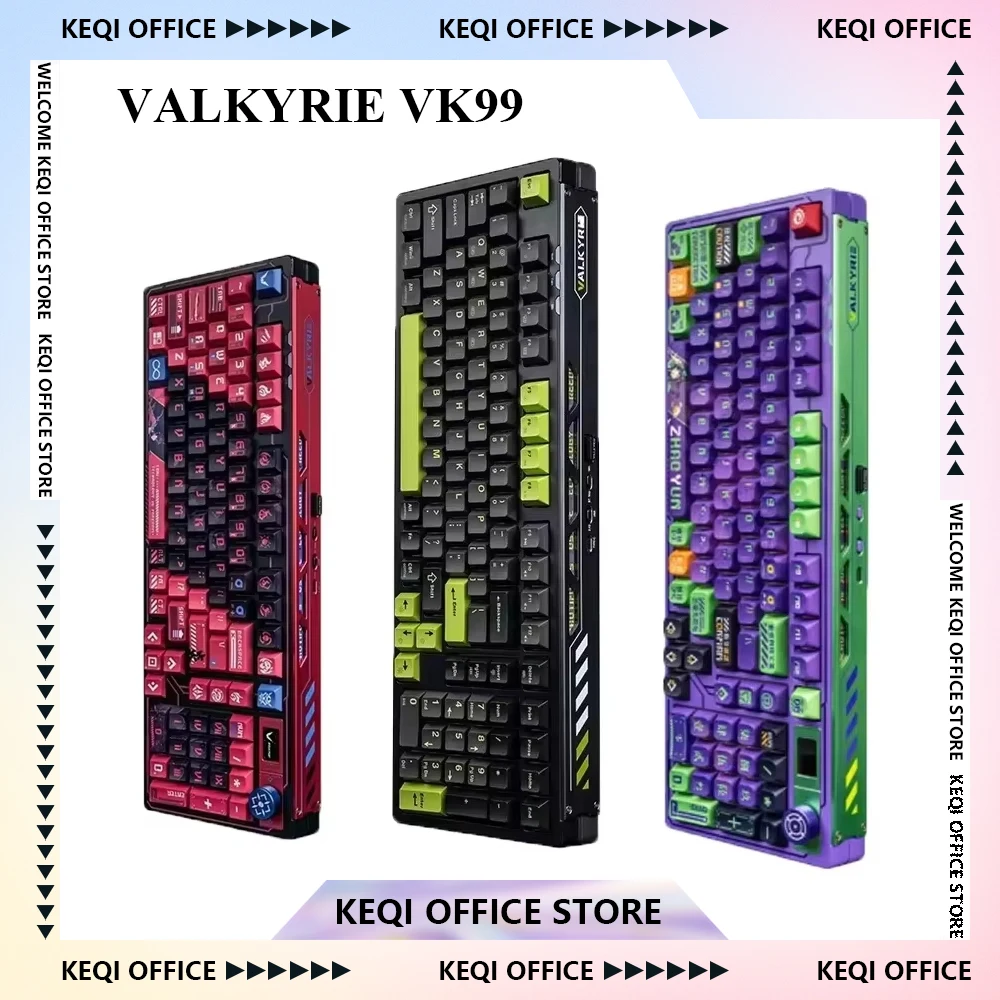 Pc Gaming Fullset - VALKYRIE VK99 لوحات المفاتيح الميكانيكية RGB