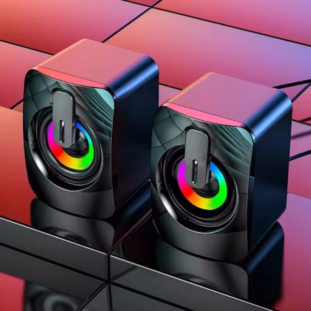 Pc Gaming Fullset - مكبرات صوت للكمبيوتر مع ميكروفون وإضاءة