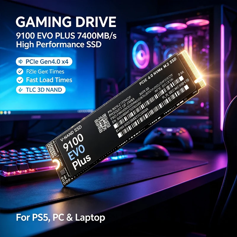 Pc Gaming Ps5 - قرص SSD داخلي M.2 NVMe بسرعة