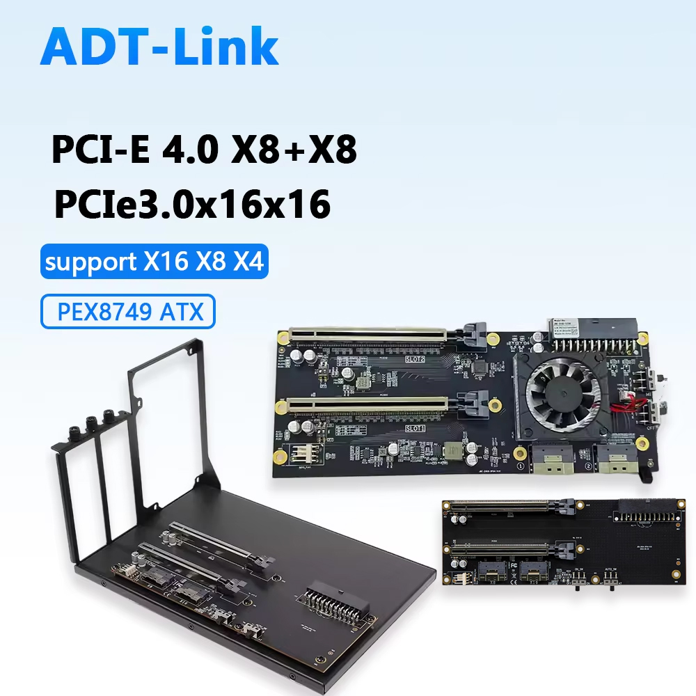 Gpu Vertical Mount - حامل بطاقة رسومات ثنائي الفتحات مع