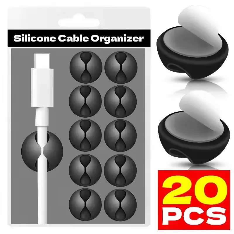 Cable Management Sleeve - مشابك كابلات، حامل سلك الهاتف، منظم