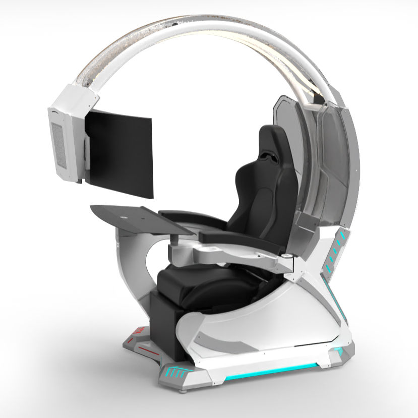 Pc Gaming Chair - كرسي ألعاب الكمبيوتر قابل للإمالة بتصميم