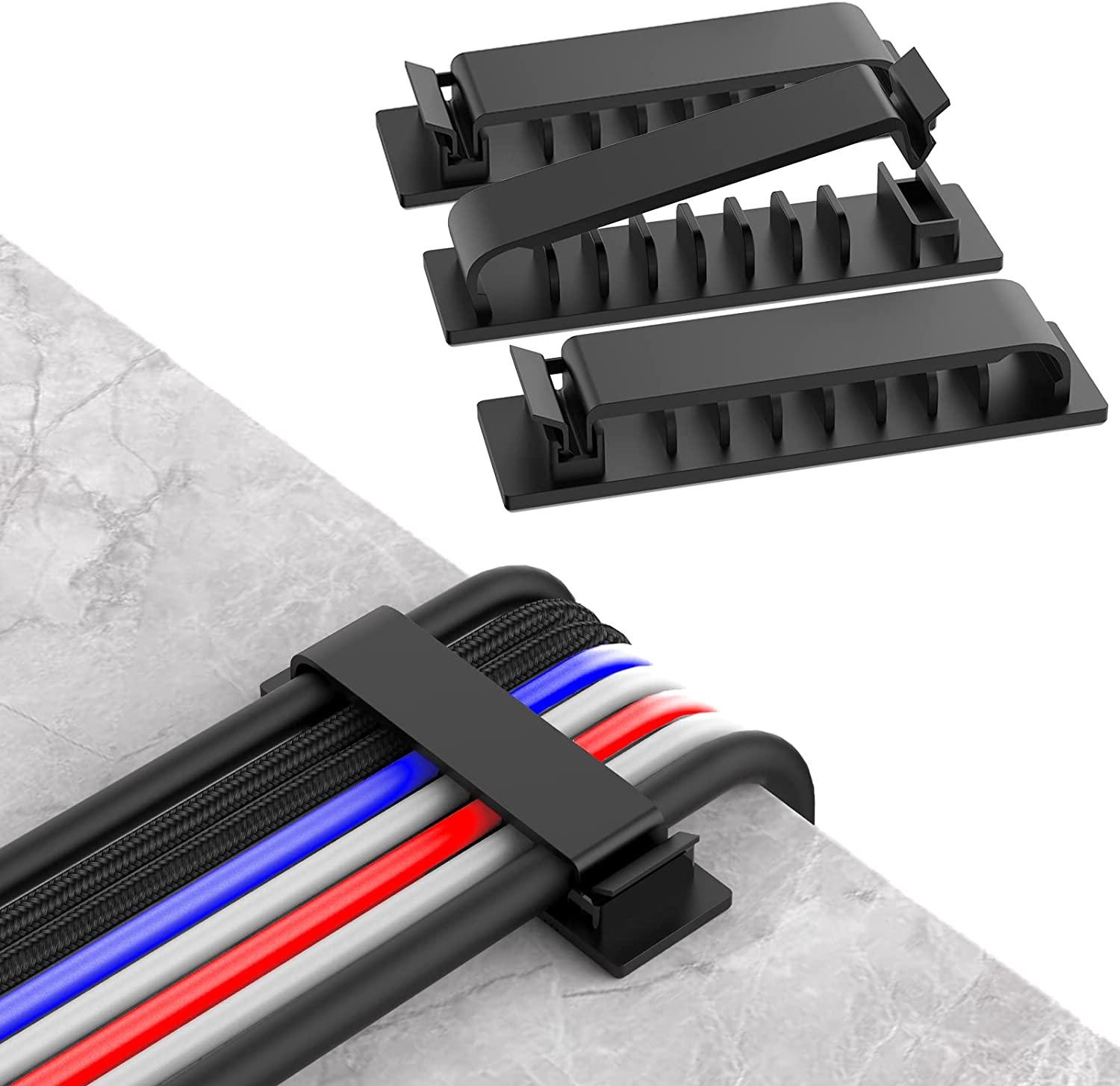 Cable Management Sleeve - منظم الكابلات، حامل الأسلاك، مشبك مرن
