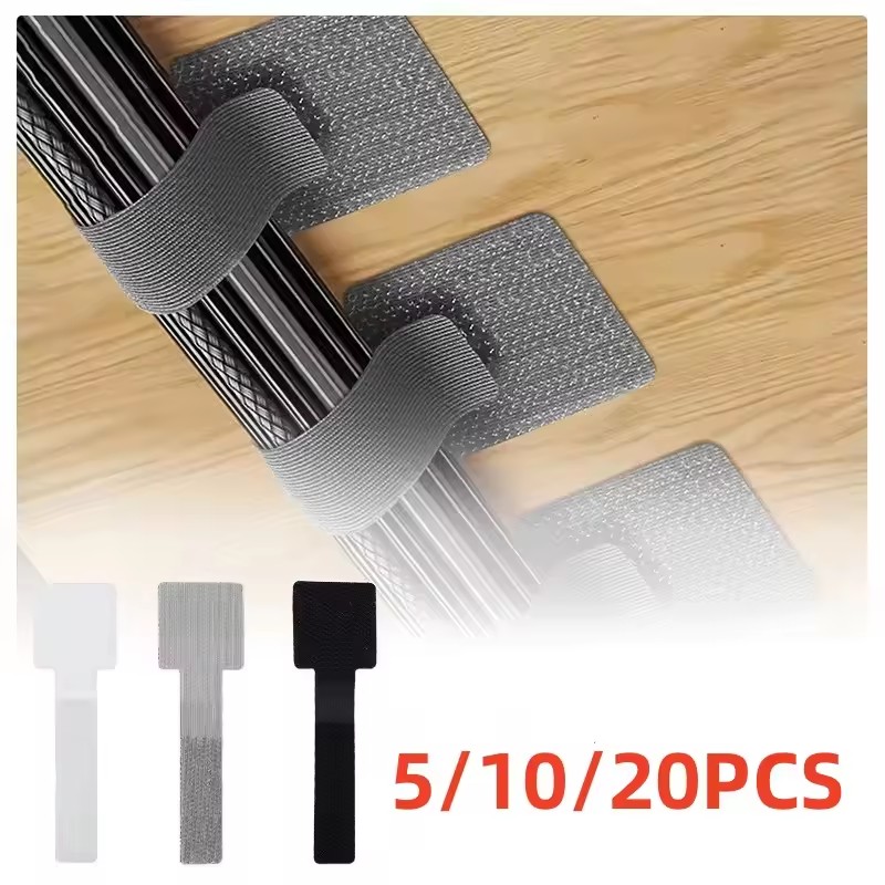 Cable Management Sleeve - 20/10/5/1 قطعة أربطة كابلات قابلة لإعادة
