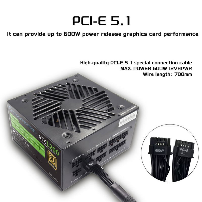 PCIE 5.0 1200 واط مصدر طاقة ال - مراجعة Pc Gaming Fullset وسعره