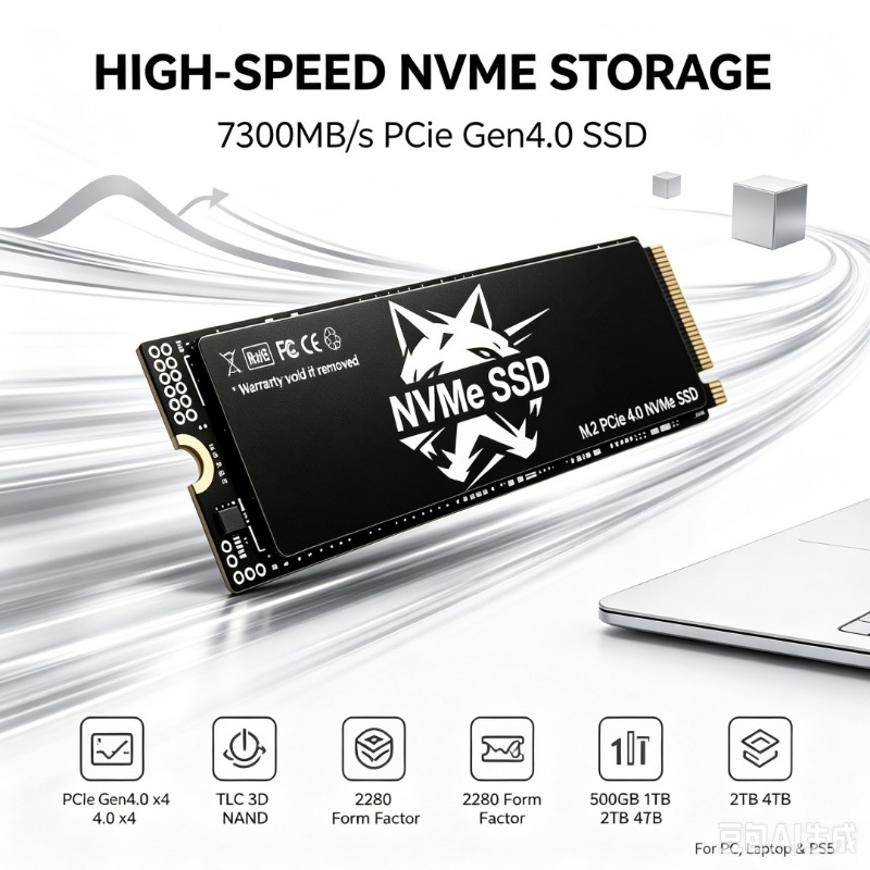 قرص SSD من نوع HS M.2 NVMe بسر - مراجعة Pc Gaming Ps5 وسعره