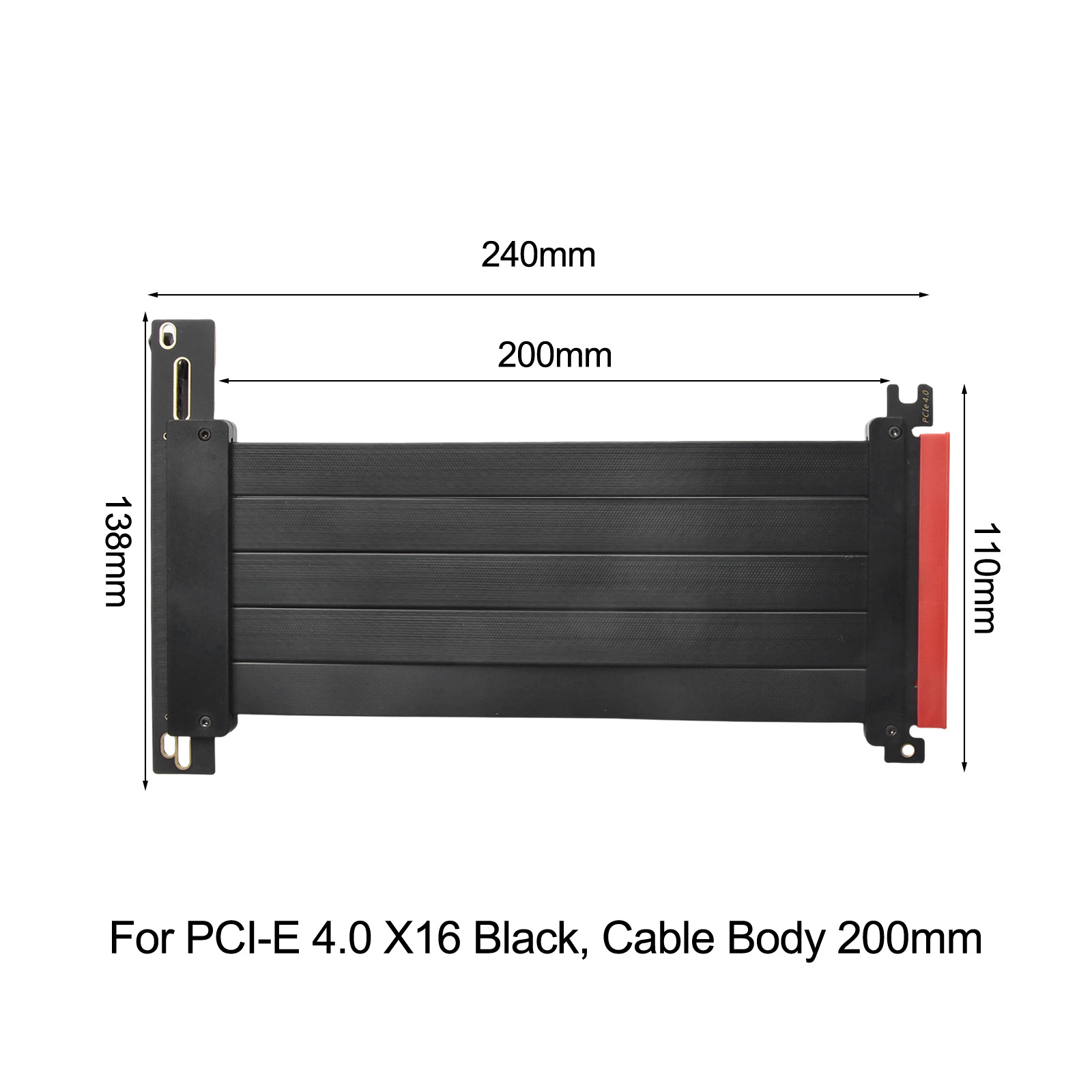 كابل رايزر PCIe 4.0 X16 بطول 2 - مراجعة Gpu Vertical Mount وسعره