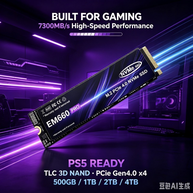 EM660 M.2 NVMe SSD بسرعة 7300  - مراجعة Pc Gaming Ps5 وسعره