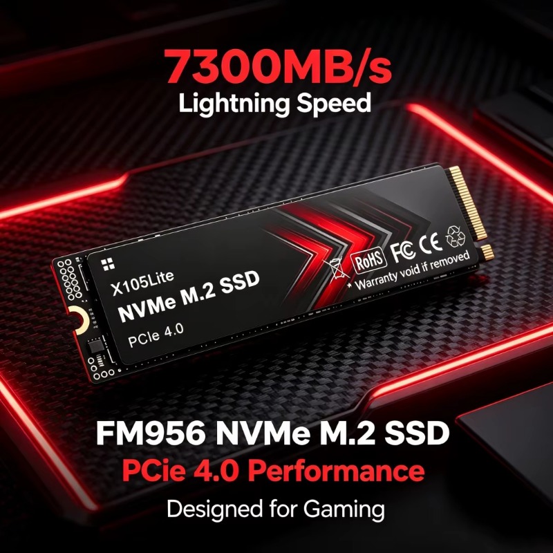 X105Lite FM956 PCIe4.0 M.2 228 - مراجعة Pc Gaming Ps5 وسعره