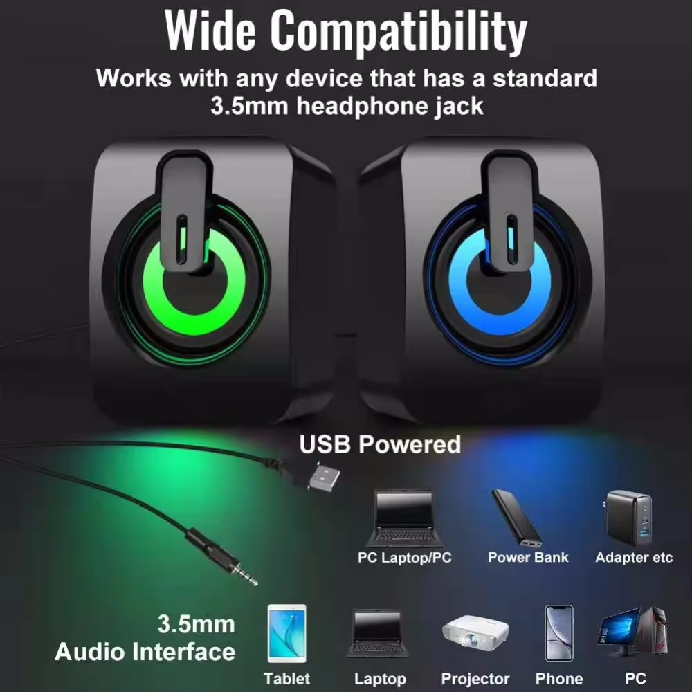 مكبرات صوت للكمبيوتر مع ميكروف - مراجعة Pc Gaming Fullset وسعره