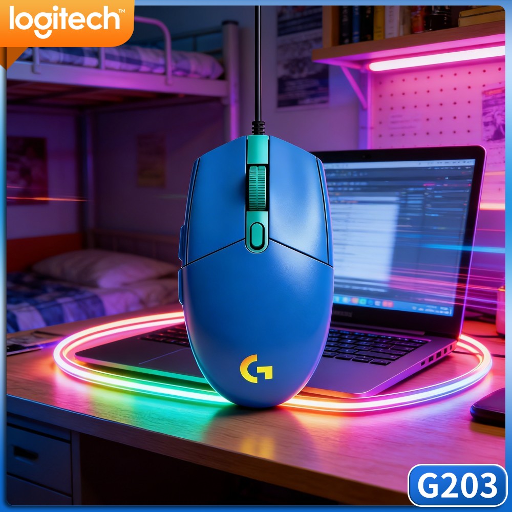 ماوس ألعاب لوجيتك G203 سلكي مع - مراجعة Logitech Mouse G203 وسعره