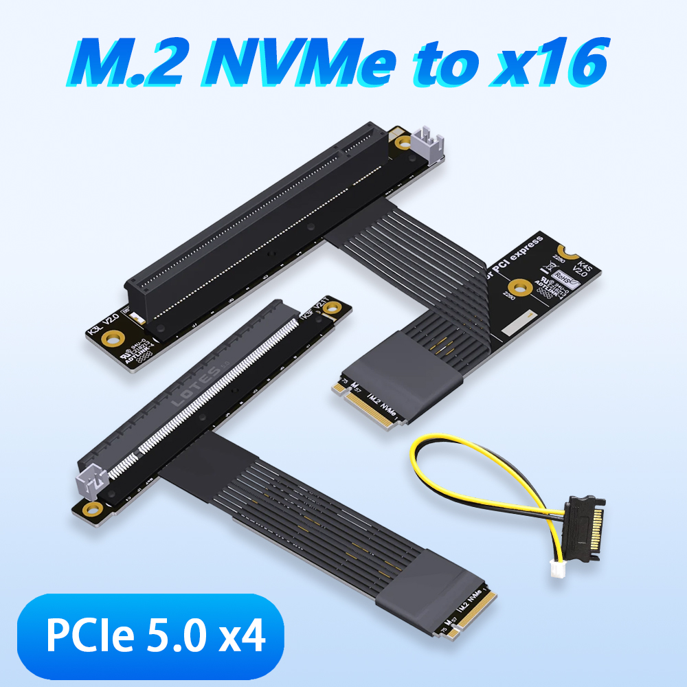 كابل رايزر ADT-LINK M.2 NGFF N - مراجعة Gpu Vertical Mount وسعره