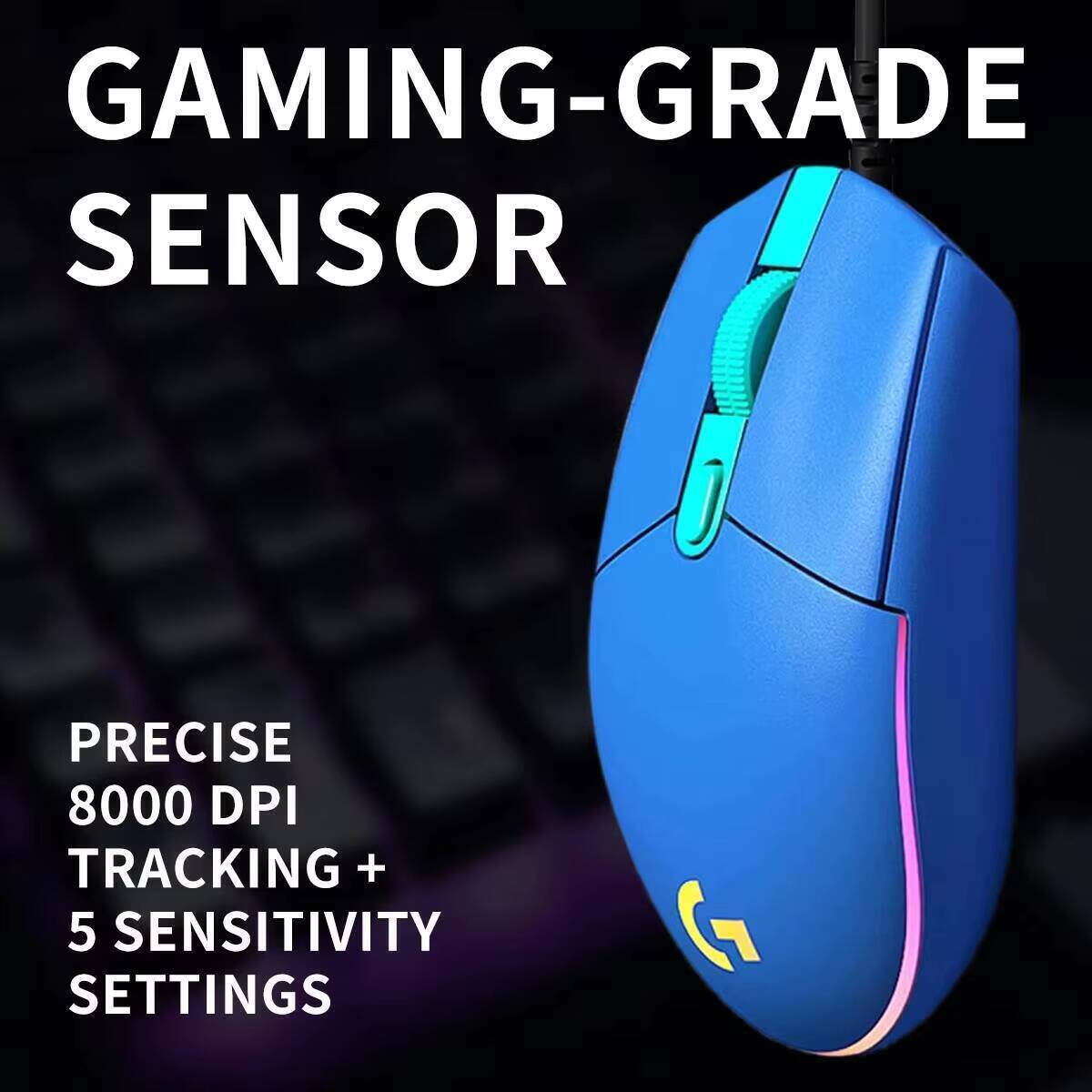 ماوس الألعاب السلكي لوجيتك G20 - مراجعة Logitech Mouse G203 وسعره