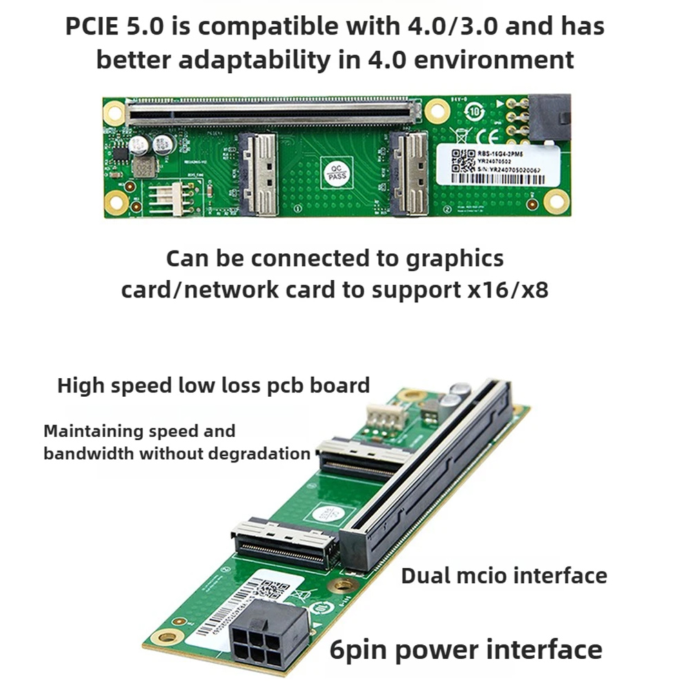 بطاقة محول ADT-Link PCIe 5.0 X - مراجعة Gpu Vertical Mount وسعره