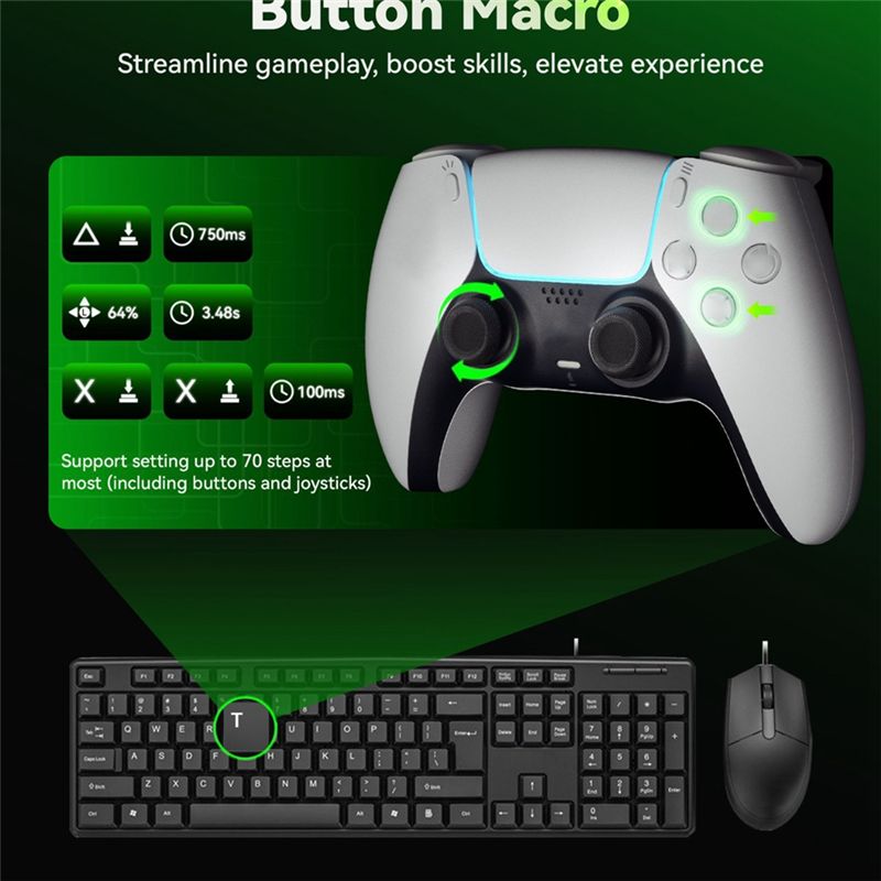 محول AIMZENIX AX200PRO لألعاب  - مراجعة Pc Gaming Ps5 وسعره