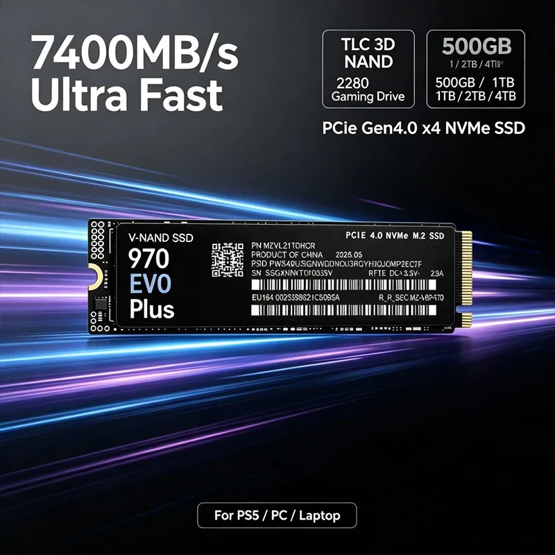 قرص SSD جديد 970 EVO Plus M.2  - مراجعة Pc Gaming Ps5 وسعره