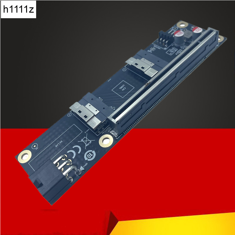 جديد 2 منفذ SlimSAS 8i x2 إلى  - مراجعة Gpu Vertical Mount وسعره