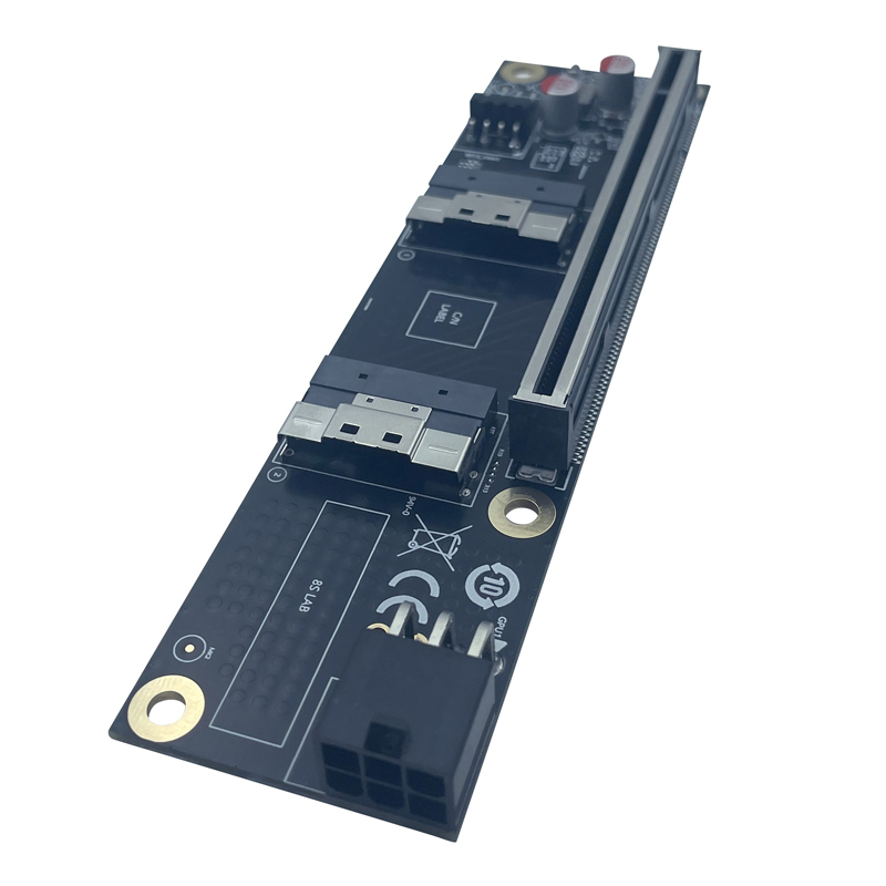 جديد 2 منفذ SlimSAS 8i x2 إلى  - مراجعة Gpu Vertical Mount وسعره