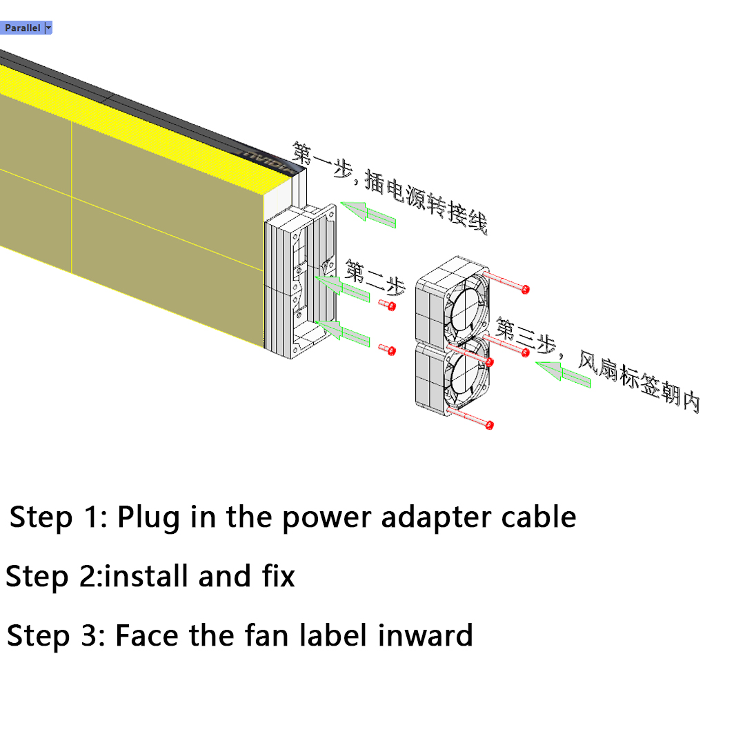 مروحة تبريد GPU عالمية من ADT- - مراجعة Gpu Vertical Mount وسعره