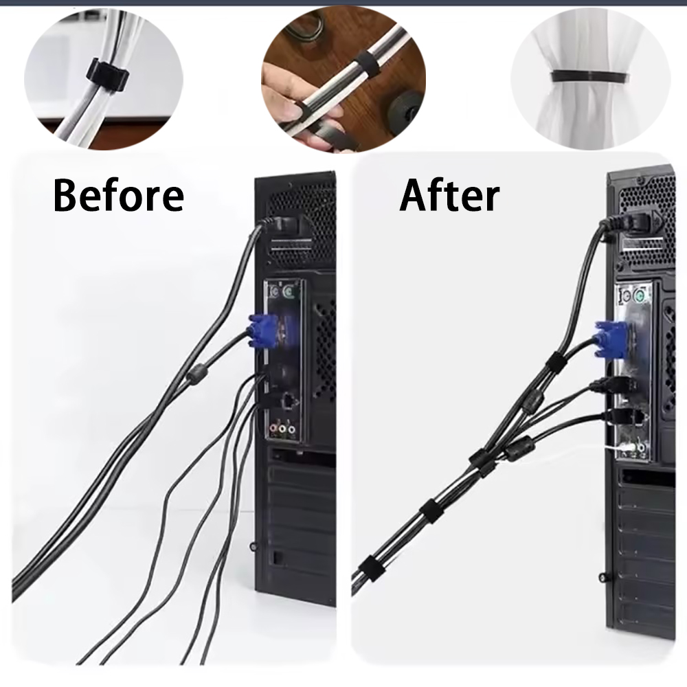 منظم كابلات، شريط لتنظيم الأسل - مراجعة Cable Management Sleeve وسعره