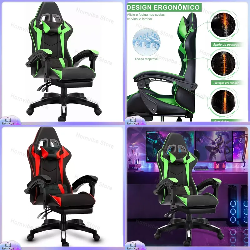 كرسي ألعاب مريح بظهر عالٍ ومسن - مراجعة Pc Gaming Chair وسعره