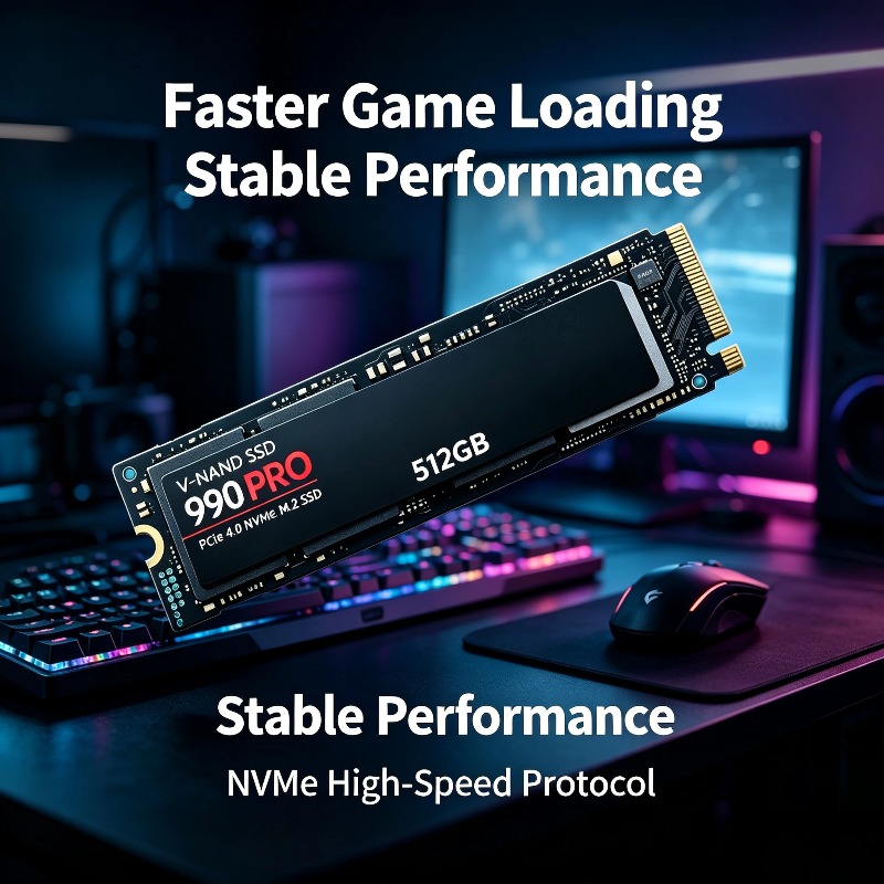 قرص SSD أصلي 990 PRO NVMe M.2  - مراجعة Pc Gaming Ps5 وسعره