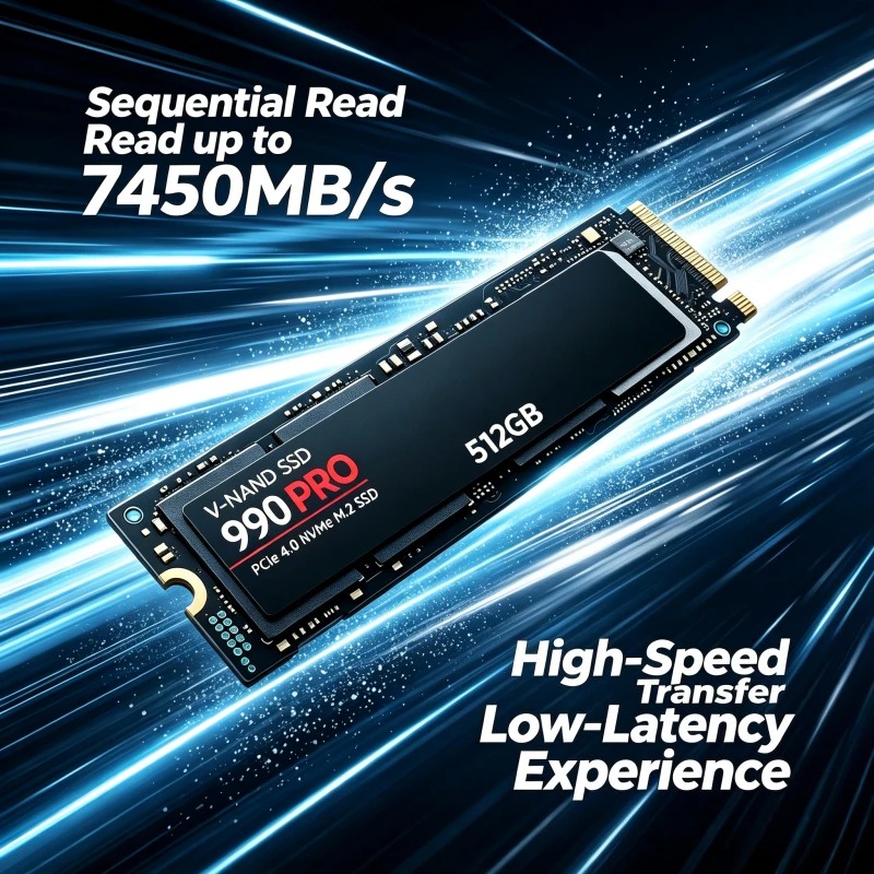 قرص SSD أصلي 990 PRO NVMe M.2  - مراجعة Pc Gaming Ps5 وسعره